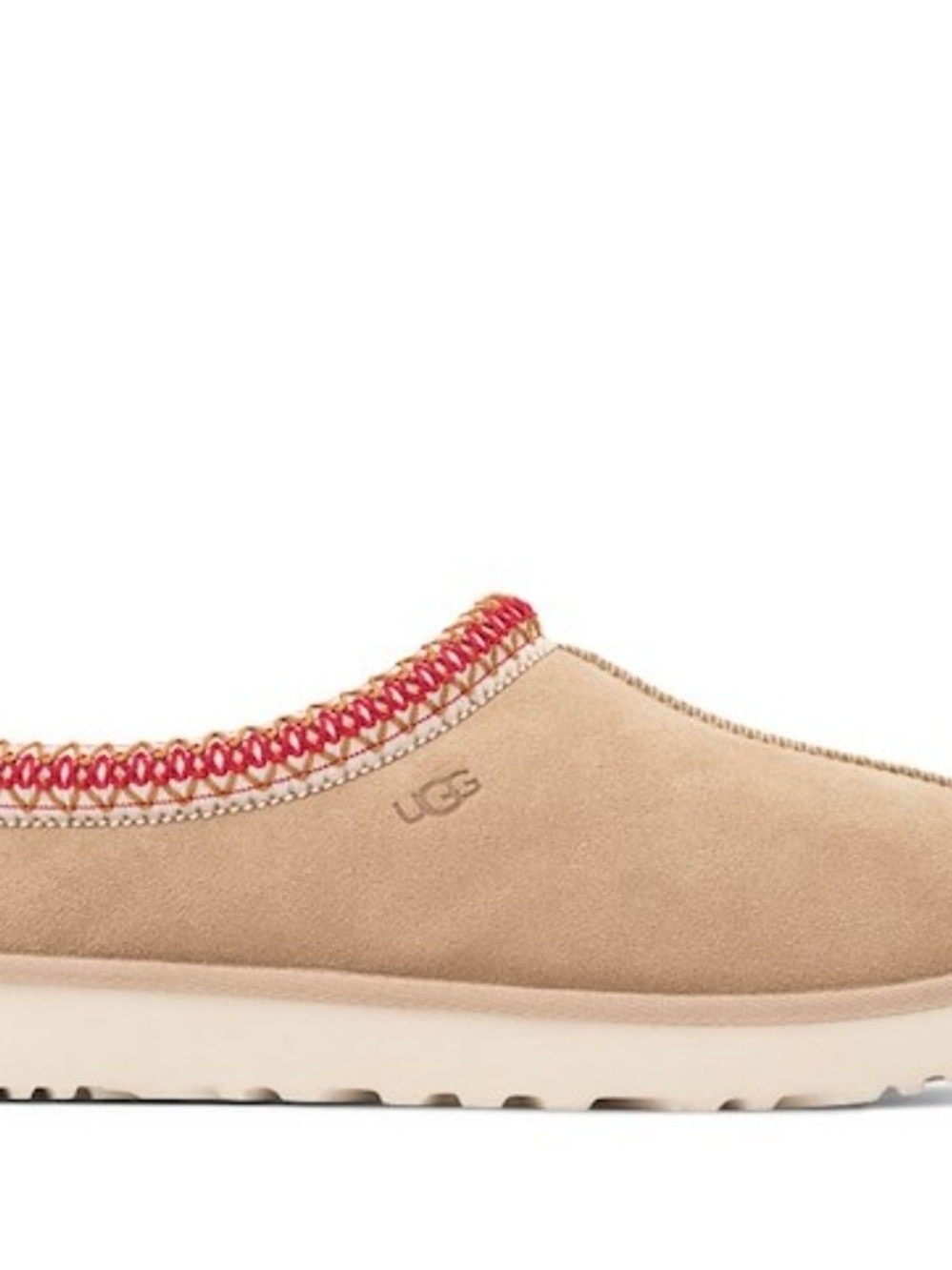 UGG Tasman II Slippers - Sand/Dark Cherry